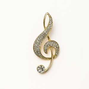 ⚜️ Melodiè Elegant Gold Treble Clef Brooch 💫